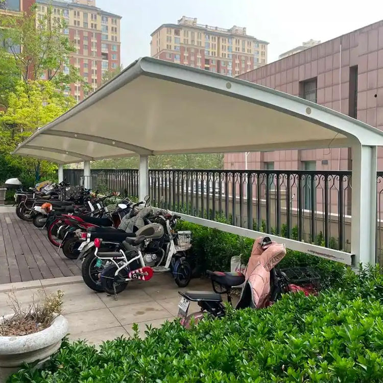 泊头市膜结构电动车棚